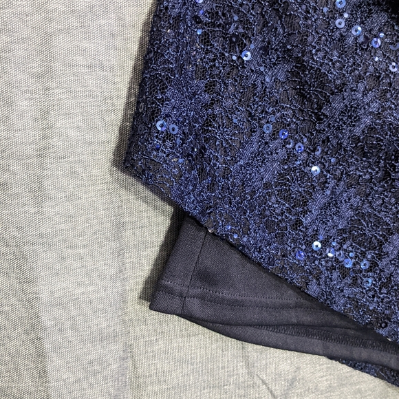 Blue Sequin Dress - Picture 4 of 4